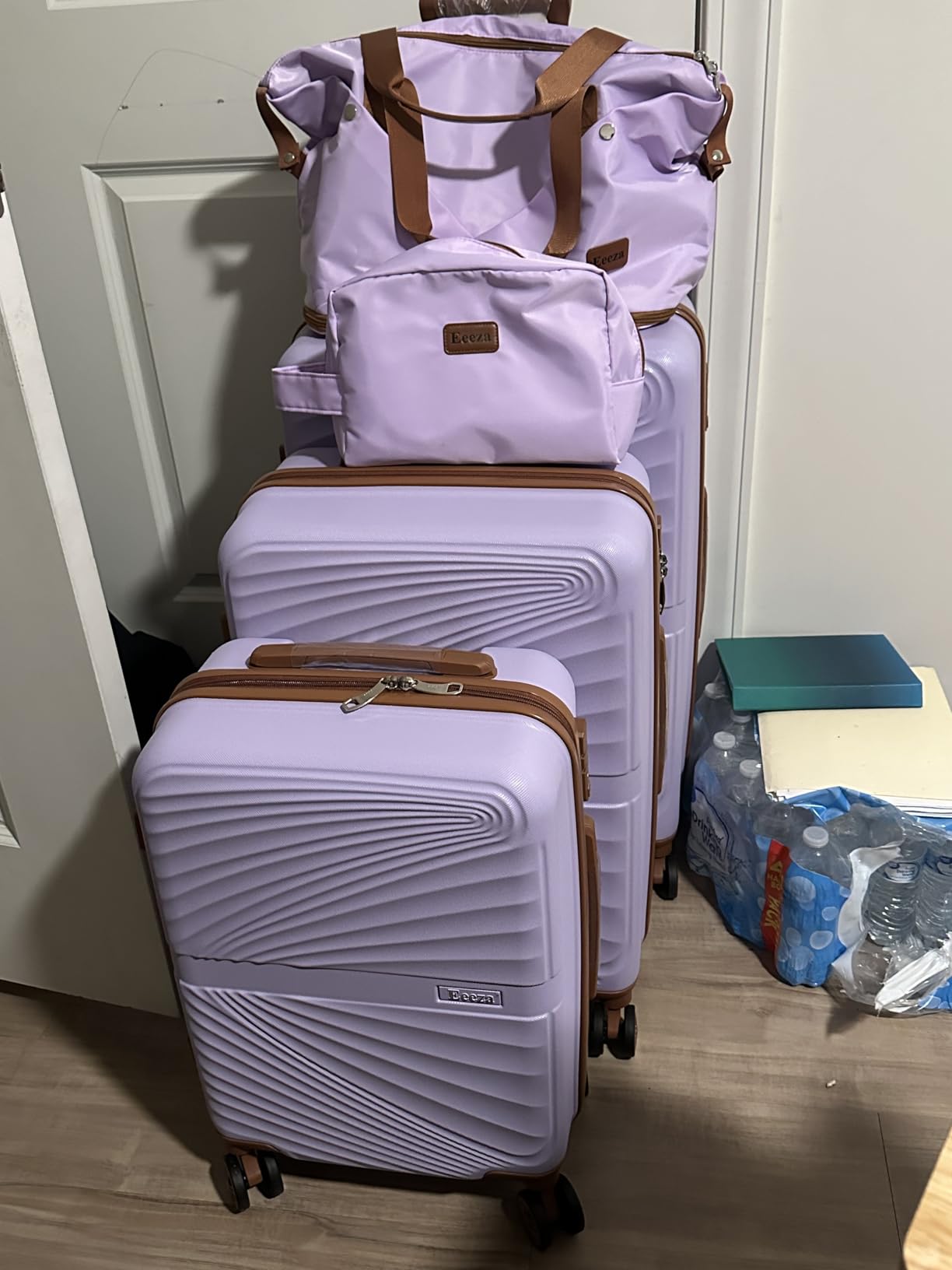 Luggage Sets 5 Piece, Suitcases with Wheels, ABS Hard Case Luggage with TSA Lock Spinner Wheels, Carry On Luggage Set (20/24/28 inch) customer photo 1