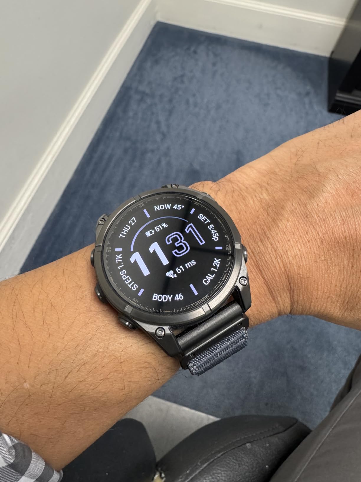 Garmin Fenix 8 - 47mm, AMOLED, Premium Multisport GPS Smartwatch, Long-Lasting Battery Life, Dive-Rated, Built-in LED Flashlight, Slate Gray with Black Band customer photo 1
