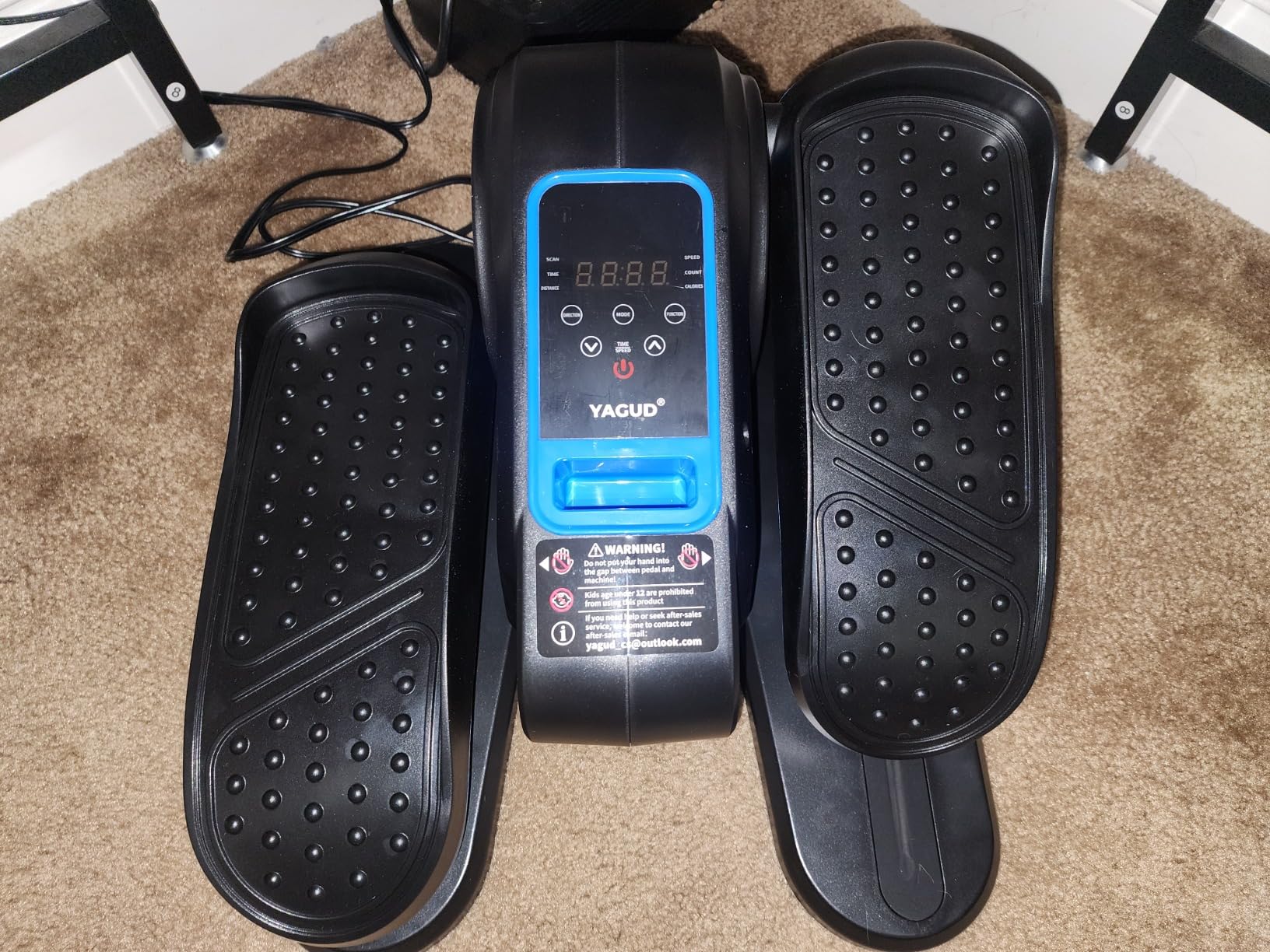 Under Desk Machine, Electric Elliptical Leg Exerciser for Senior, 13 Adjustable Speeds Quiet and Portable Seated Pedal Exerciser for Training with Remote Control customer photo 2