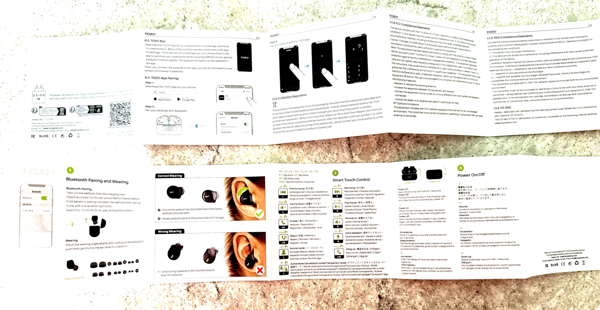 NC9 Hybrid Active Noise Cancelling Wireless Earbuds, 6 Mics ENC Clear Call, IPX8 Waterproof, in Ear Bluetooth 5.3 Headphones Stereo Bass Ear Buds 60H Playtime with LED Display 32 EQs via APP customer photo 2