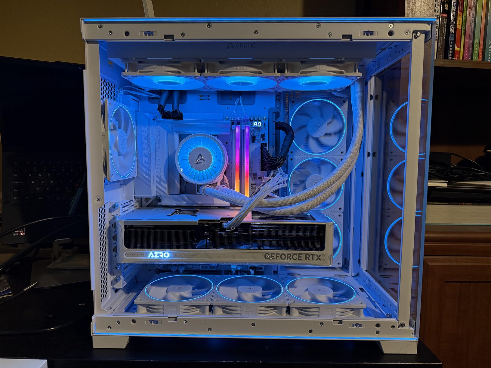 Thermalright TL-S12RW X3 CPU Fan 120mm Reverse Fan Case Cooler Fan Comes with ARGB Lighting,CPU Cooling Fan with 1500RPM Speed,White PC PWM Silent Computer Fan,Set of Fans customer photo 1