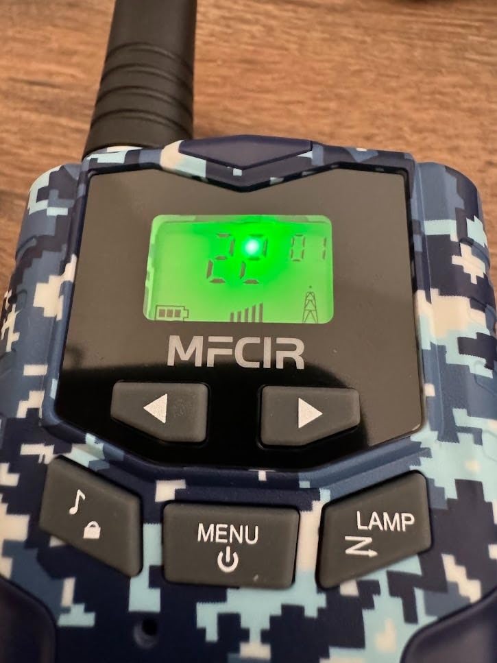 Rechargeable Kids Camouflage Walkie Talkies 3 Pack Long Range, 48H Work 7D Standby, LED Flashlight, Outdoor Camping Games Toys Gifts for 3-12 Year Old customer photo 2