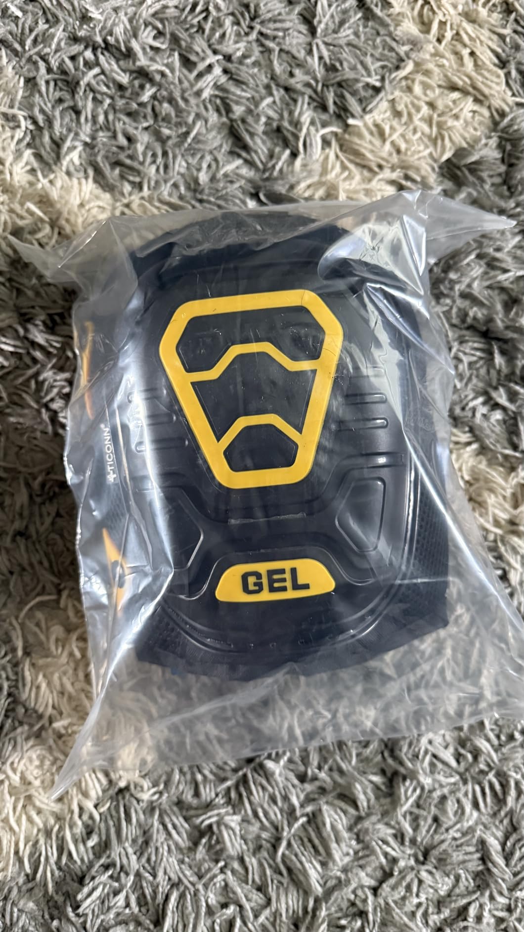 TICONN Gel Knee Pads for Work, Professional Heavy Duty Work Knee Pads for Men with Soft Foam and Gel Cushion for Men Construction, Garden, Flooring (Black/Yellow) customer photo 1