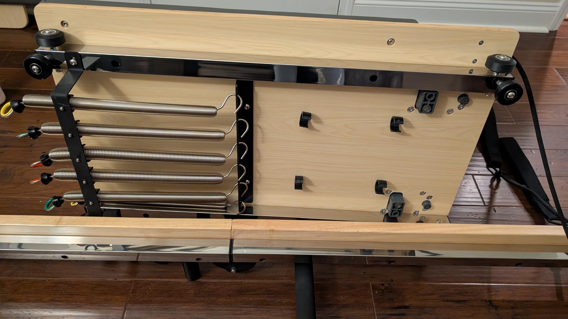 Pilates Reformer Machine, Oak Wood Home Pilates Equipment, Foldable Pilates Reformer with Reformer Box, Jump Board for Home Workouts and Body Exercises, Suits for Studio Gym Yoga customer photo 1