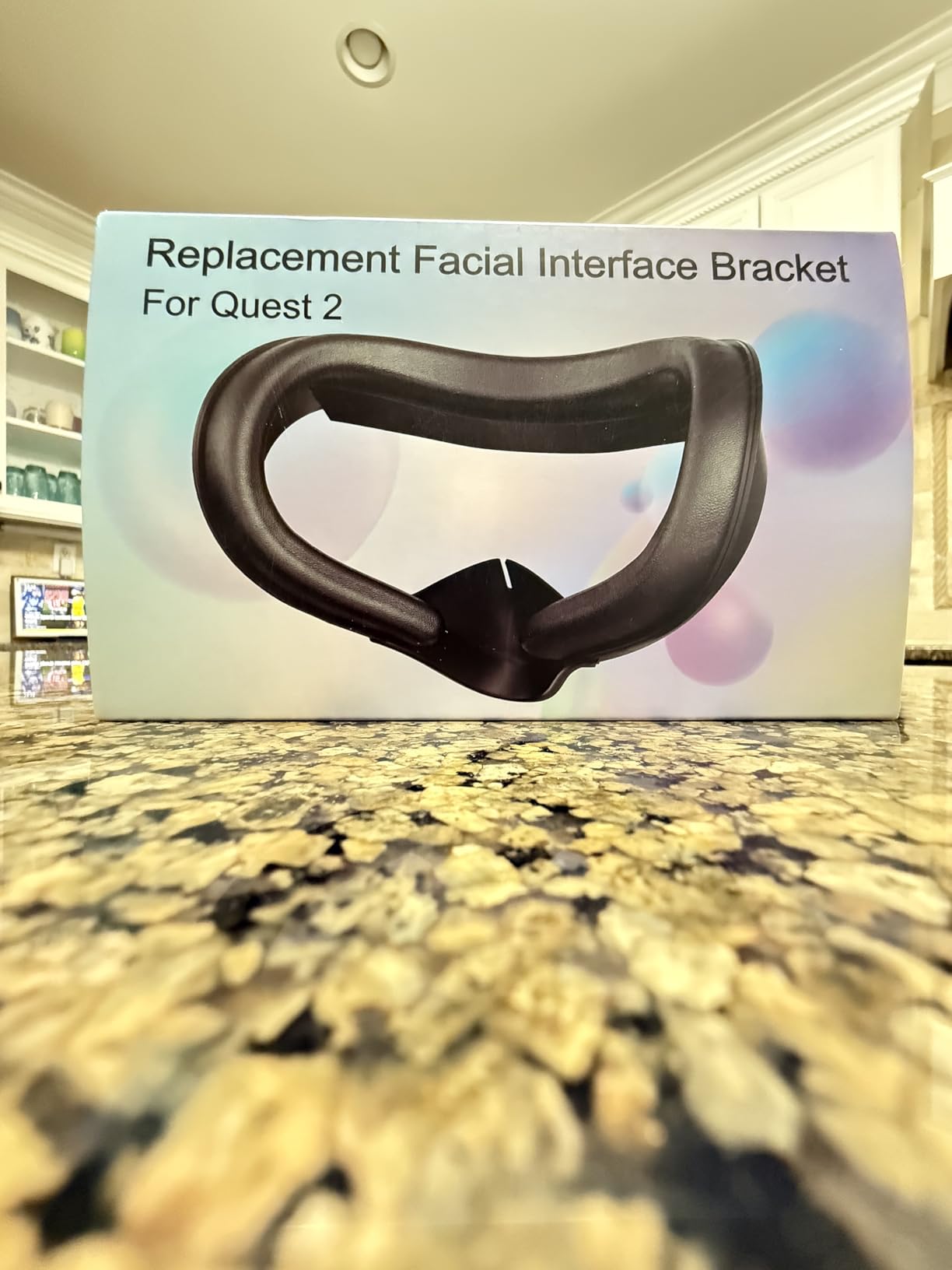 VZNEK New Face Cover Pad for Oculus Quest 2, Sweatproof PU Leather Facial Interface & Face Cushion Pad - Ergonomical Design customer photo 1