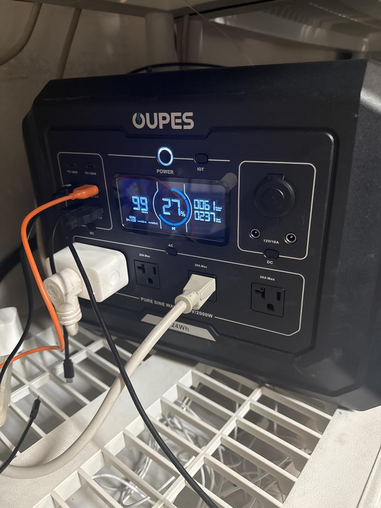 DJI Power Mega 1 Portable Power Station 2000W (Surge 4500W), 1024Wh LiFePO4 Battery Generator, Expandable to 5kWh, UPS, for Home Backup Power, Camping customer photo 2