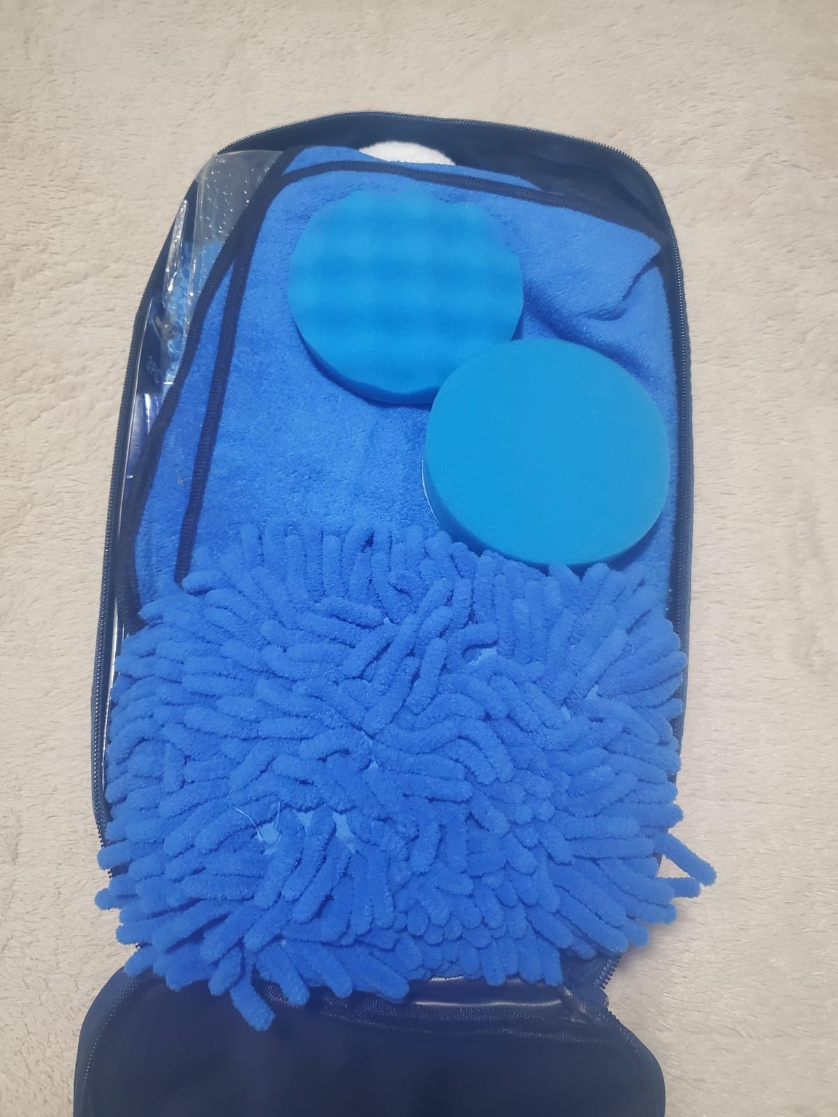 45Pcs Car Detailing Kit, Car Detailing Brush Set, Car Wash Cleaning Kit, Car Detailing Brushes, Professional Car Care Kit for Interior Exterior Wheels, Blue customer photo 1