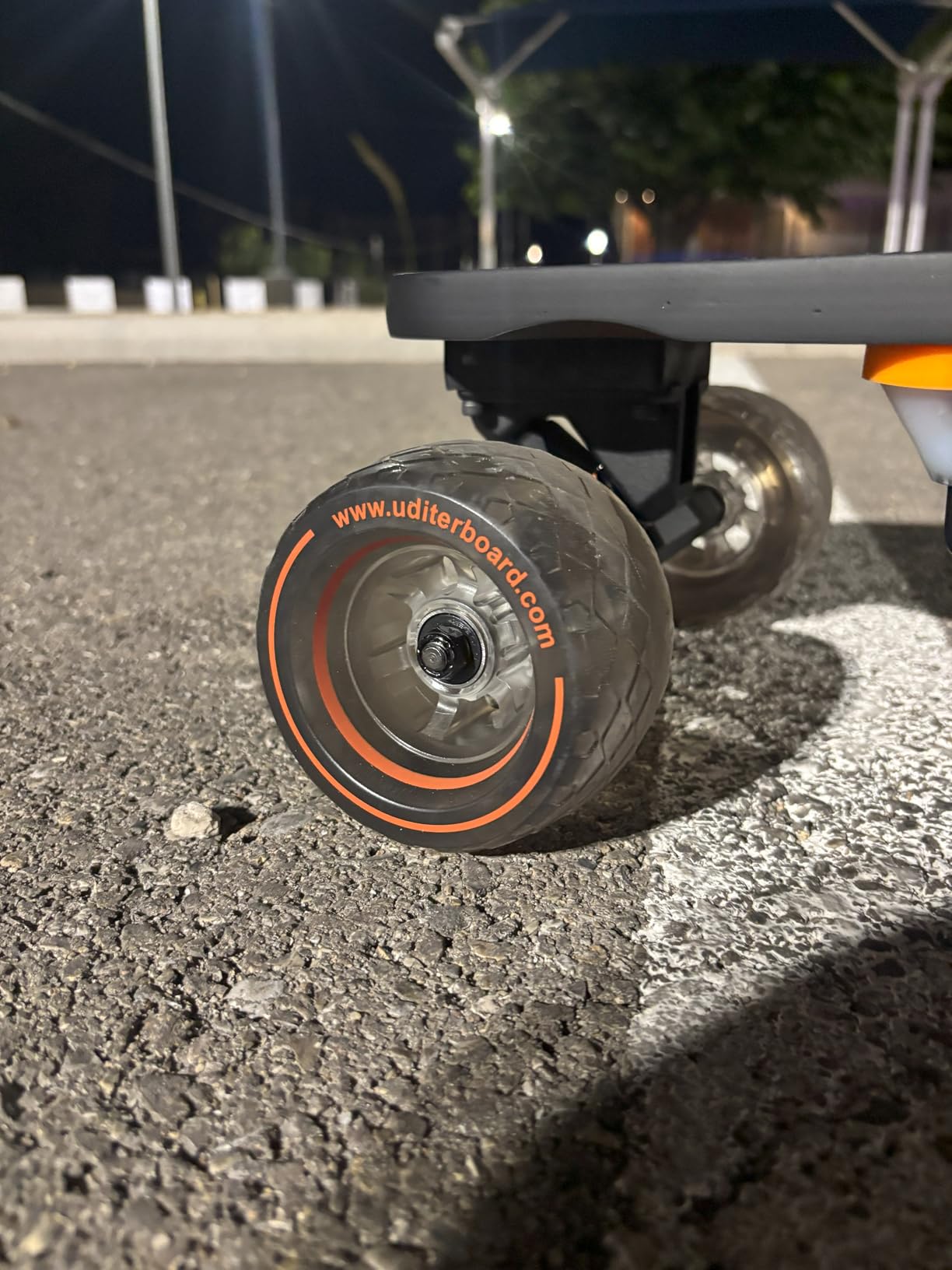Electric Skateboard with Remote, Max 600Wx2 Hub-Motors, Swappable Battery, Up to 28 MPH, 12-25 Miles Range, 4 Speed Modes, Electric Longboard for Adults & Beginners (Flamo / S3 / Pixel Series) customer photo 2