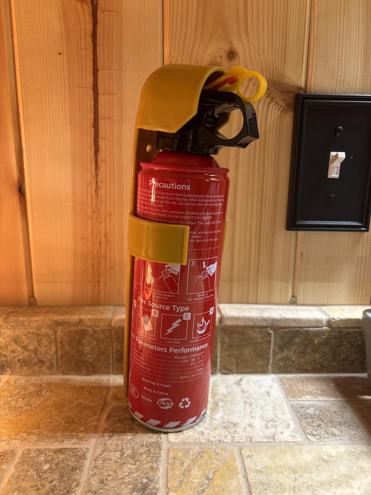 2-Pack Fire Extinguisher for Home, Kitchen, Car, and Grill with Mounting Bracket- Extinguishing Spray, Compact A, B, C, K - Eco-Friendly, Prevents Reignition. customer photo 2