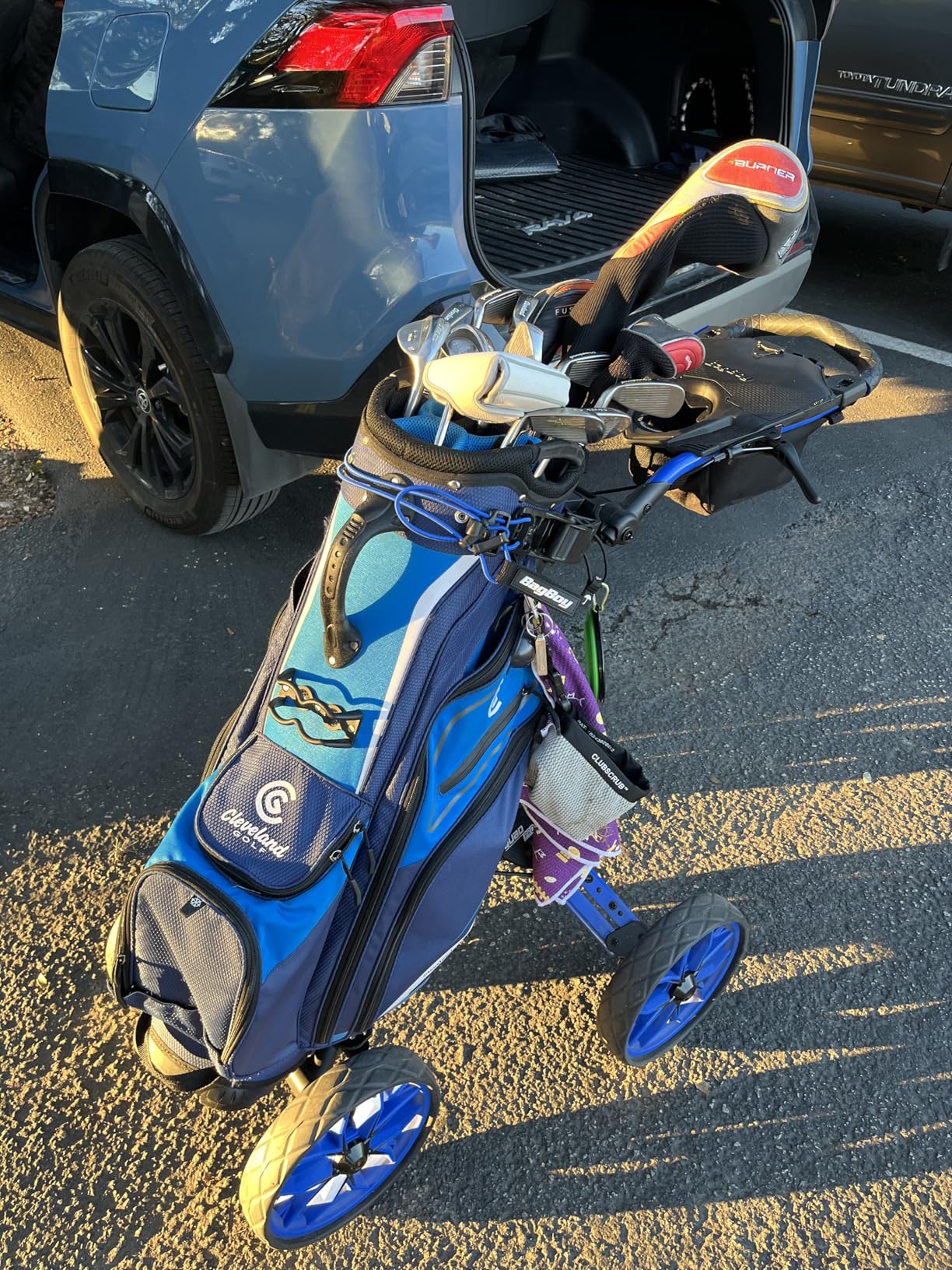 Bag Boy Quad Pro Push Cart, Black/Slate customer photo 2
