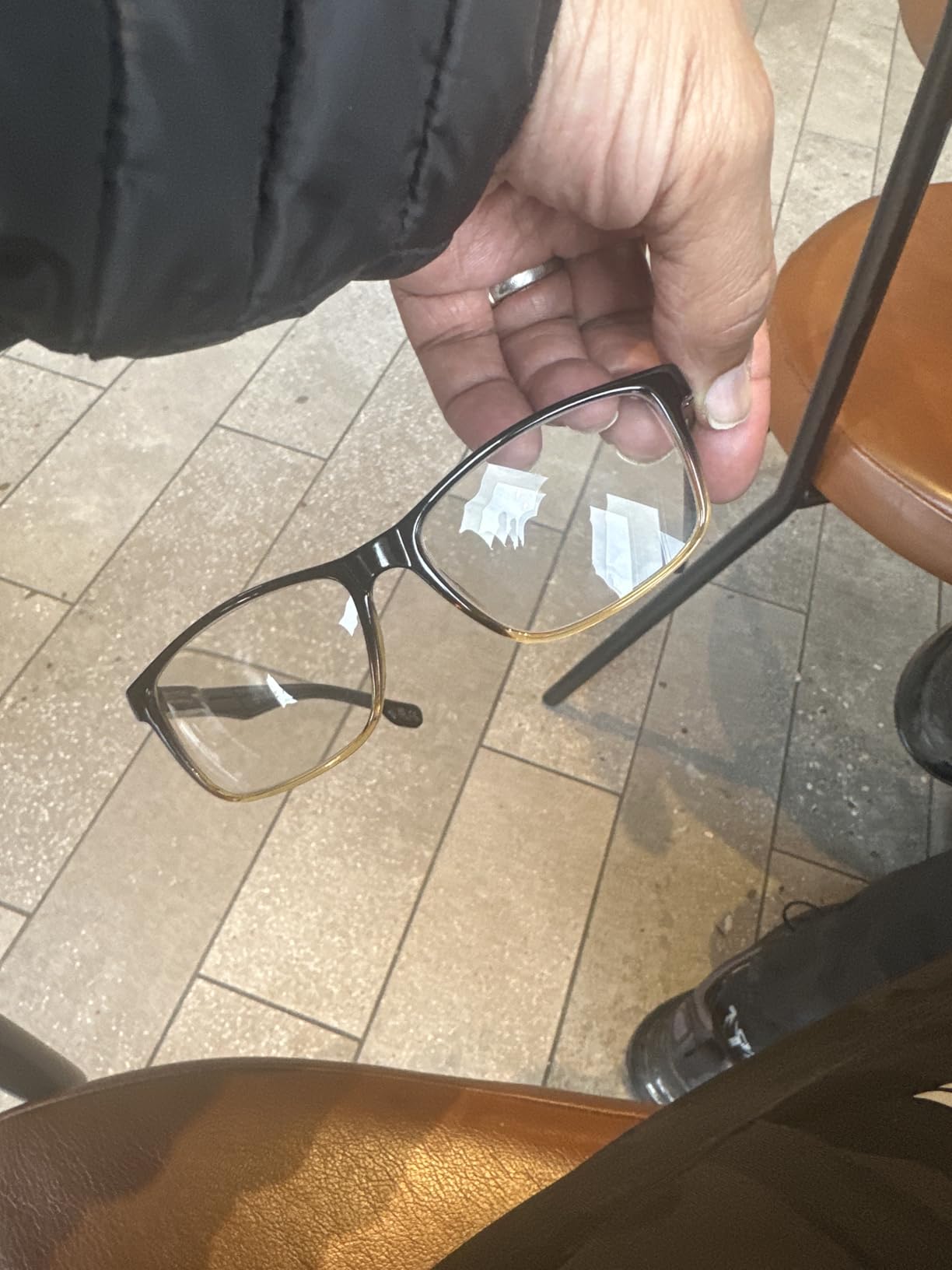 4 Pack Reading Glasses Men Blue Light Blocking with Spring Hinge, Anti Eyestrain/UV Large Wide Square Computer Readers customer photo 1