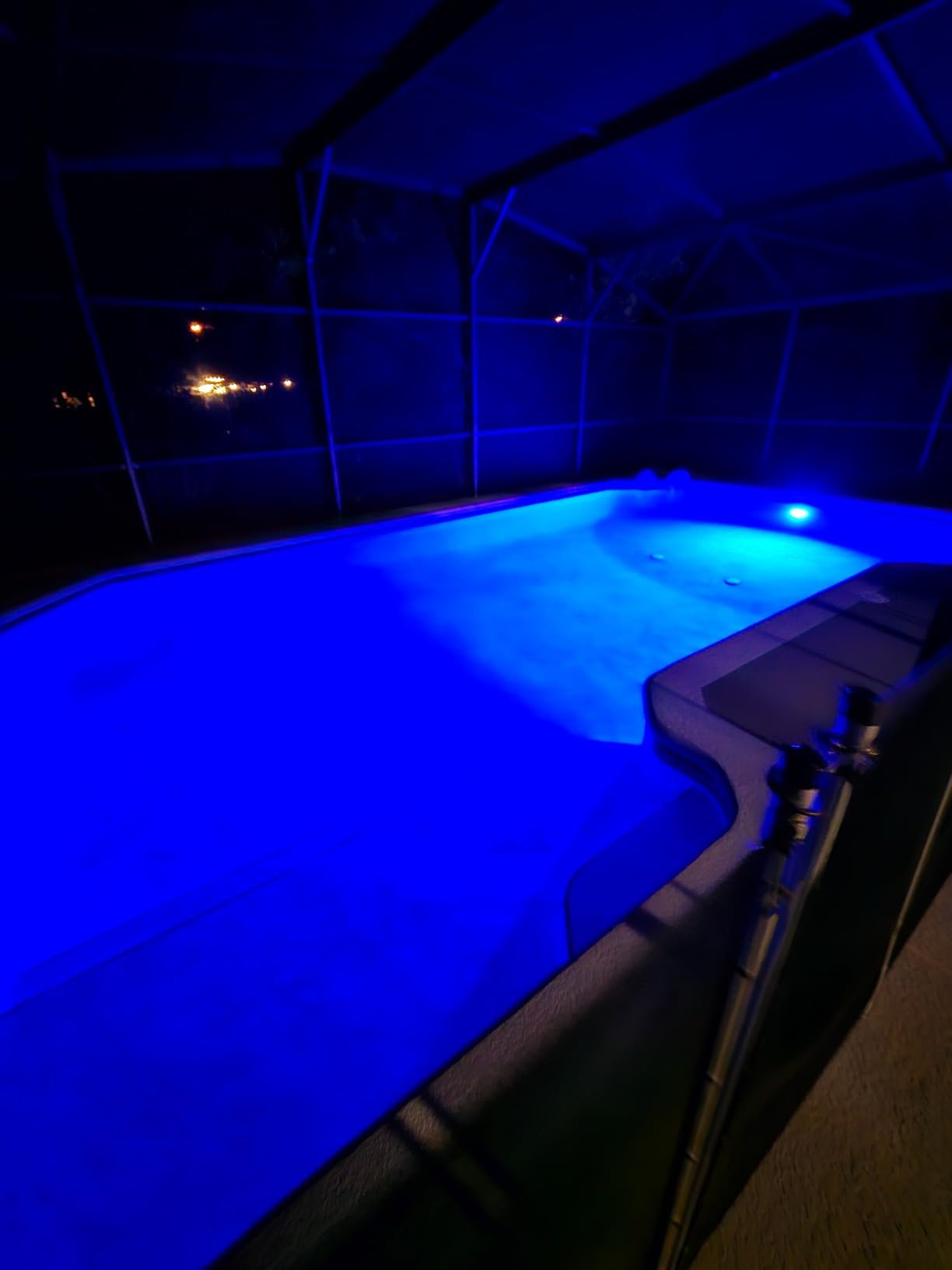 60ft Led Smart Pool Lights for Inground Pool with 3 Control Way (App/Remote/Controller), 54W 10 Inch Color Changing Underwater Swimming PoolLight for 10