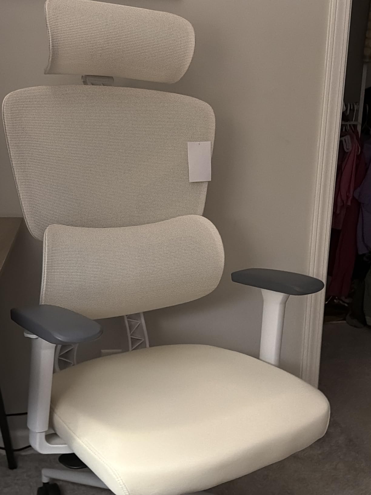 Ergonomic Office Chair, Mesh Computer Desk Chairs with Adjustable Lumbar Support, 3D Armrests, Tilt Function, Comfy Wide Seat customer photo 2