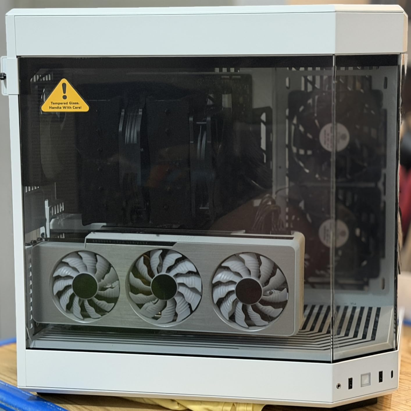 Hyte Y70 Mid-Tower ATX Gaming PC Desktop Case - Panoramic Tempered Glass - Dual Chamber - High Airflow Chassis - PCIE 4.0 Riser Cable Included - New Modern Aesthetic - Strawberry Milk (Pink) customer photo 2