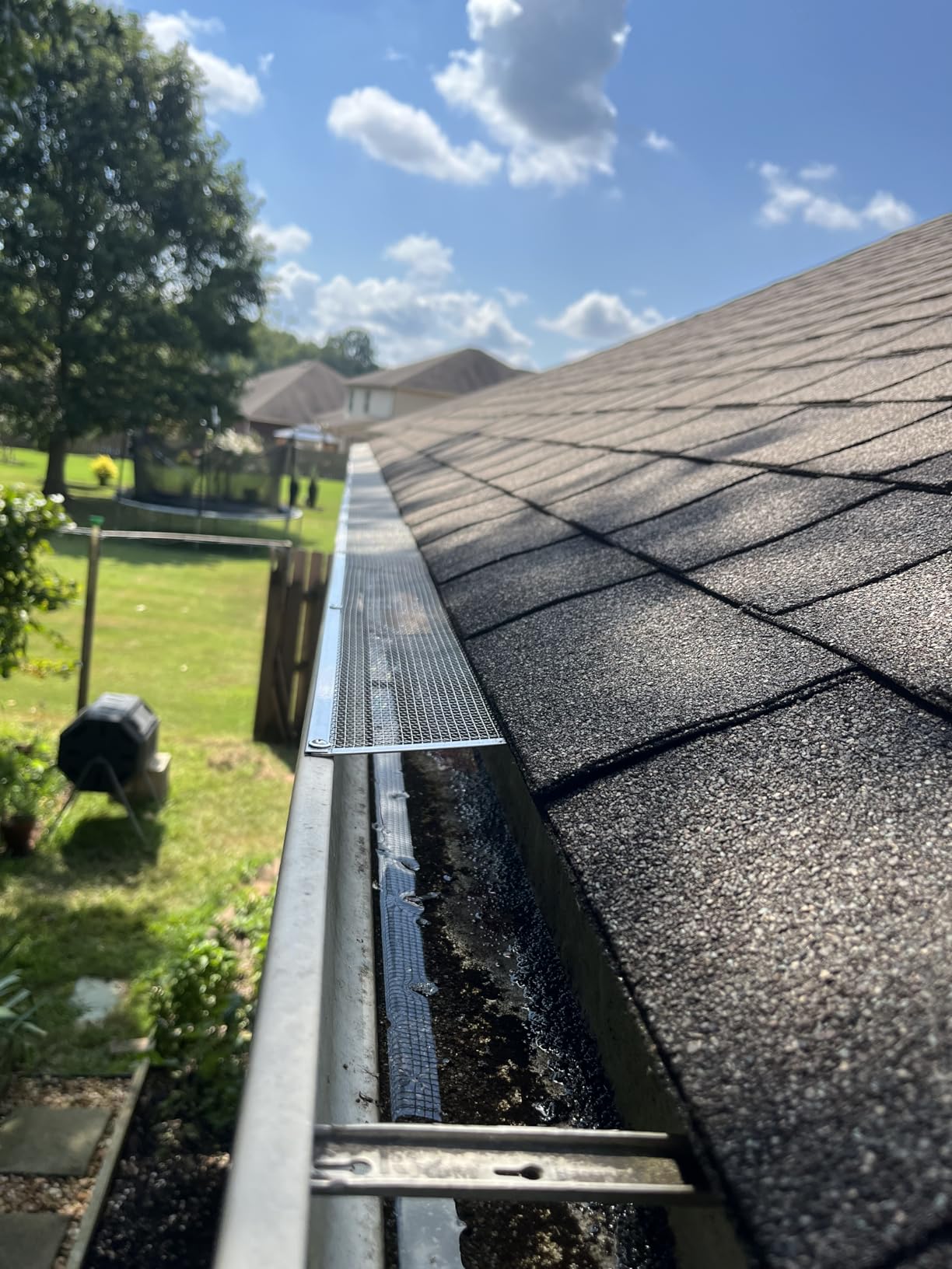 5 Inch Gutter Guard - Heavy Duty 100% Stainless Steel High-Flow Leaf Screen for Debris, Clog & Overflow Protection - Fits K-Style & Half-Round, Screws Included (100 FT, 30 pcs, 5in x 40in) customer photo 2