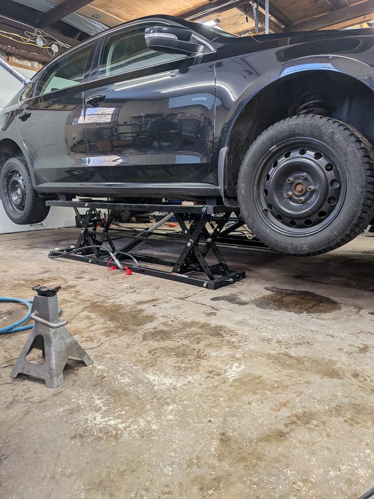 Albott 7000 LBS Portable Car Lift, Heavy Duty Quick Jack with 28