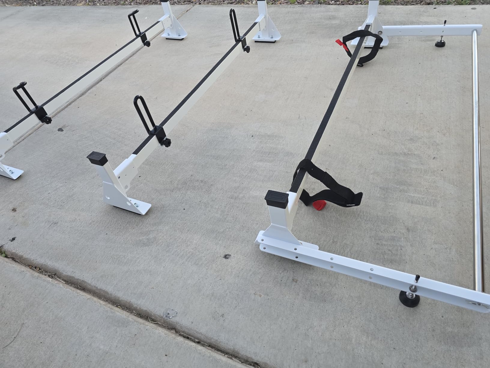 MELIPRON Van Roof Ladder Rack with Rear Roller Fits for 2013-2025 RAM ProMaster, Steel Cargo Van Rack with Anti-Rust Coating, Ideal for Transporting Ladders, Pipes customer photo 2