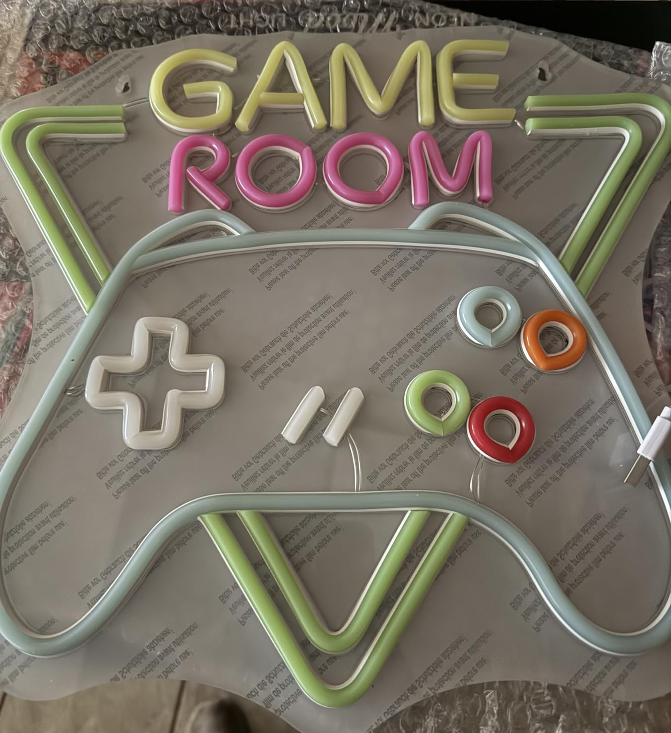 Gamerneon Game Room Neon Sign Gaming Led Neon Lights for Wall Decor Man Cave Light Up Signs for Game Room Teen Boy Bedroom Home Bar Gaming Club Decorations Gifts customer photo 1