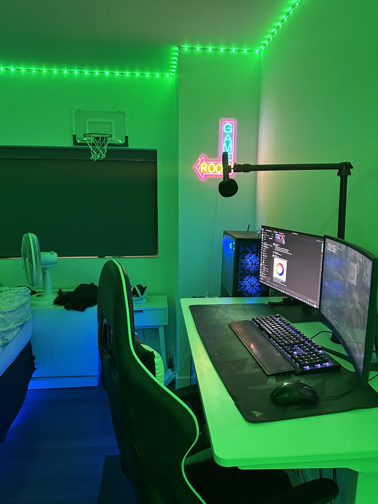 Gamerneon Game Room Neon Sign Gaming Led Neon Lights for Wall Decor Man Cave Light Up Signs for Game Room Teen Boy Bedroom Home Bar Gaming Club Decorations Gifts customer photo 2