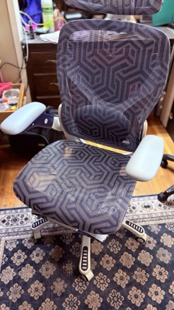 ELABEST X100 Ergonomic Mesh Office Chair with Footrest, Big and Tall Home Desk Chair with 5D Flip-Up Arms, Adjustable 3D Lumbar Support,Gaming & Executive Computer Chairs customer photo 2