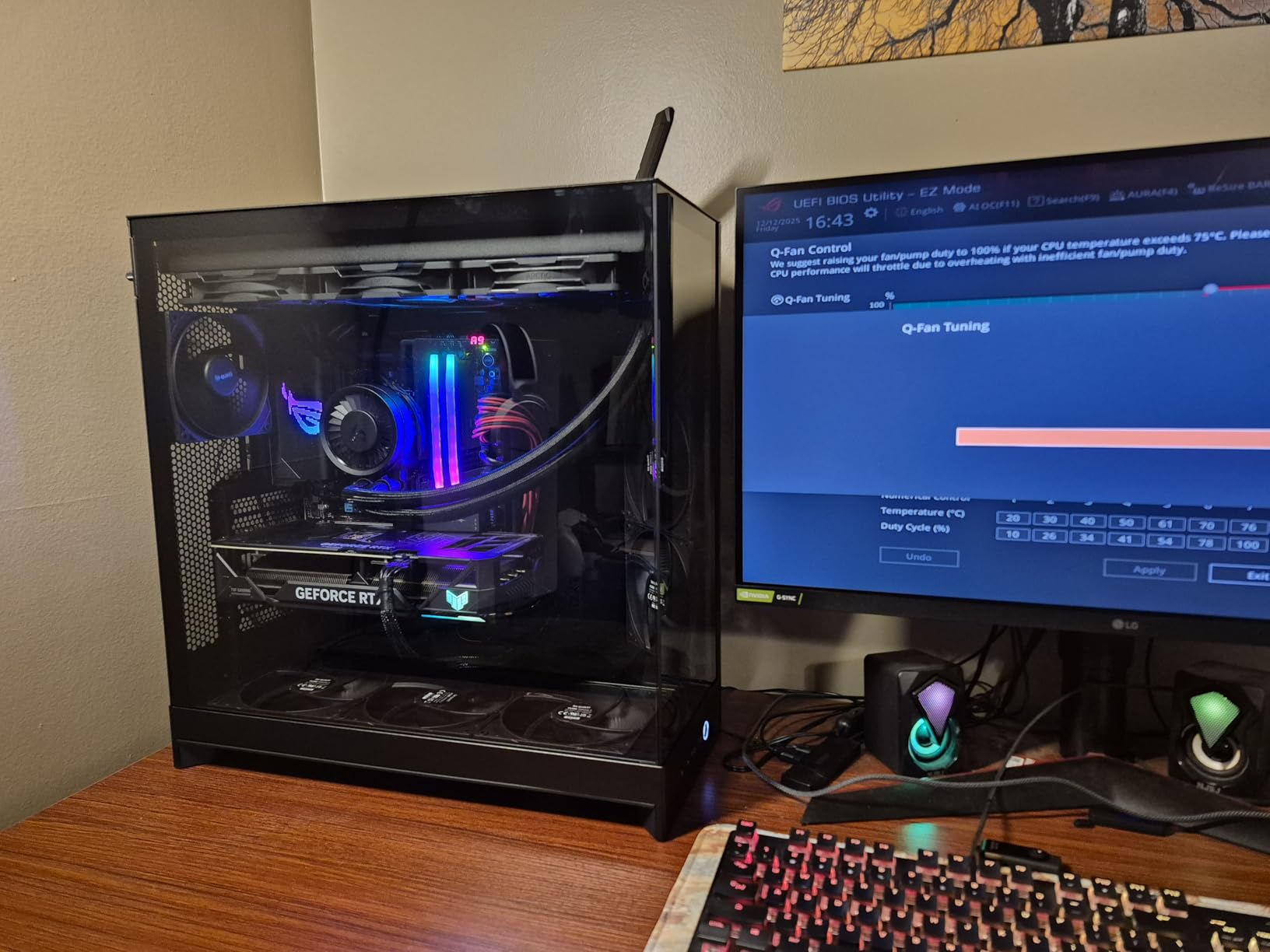 NZXT H9 Flow (2025) - Large Dual-Chamber ATX Mid-Tower Airflow PC Case - Includes 3 x 140mm & 1 x 120mm Fans - 420mm Radiator Support - Black customer photo 1