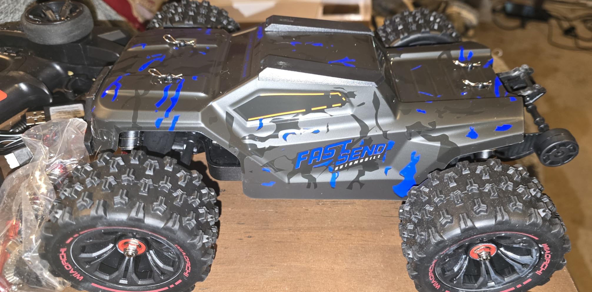 1:14 Scale RC Cars for Adults, 60KPH High Speed RC Truggy, 4X4 Off-Road Remote Control Truck, Waterproof Electric Car with 2S Battery, All Terrain RC Vehicle for Snow, Sand, Beach & Rocky Surfaces customer photo 2