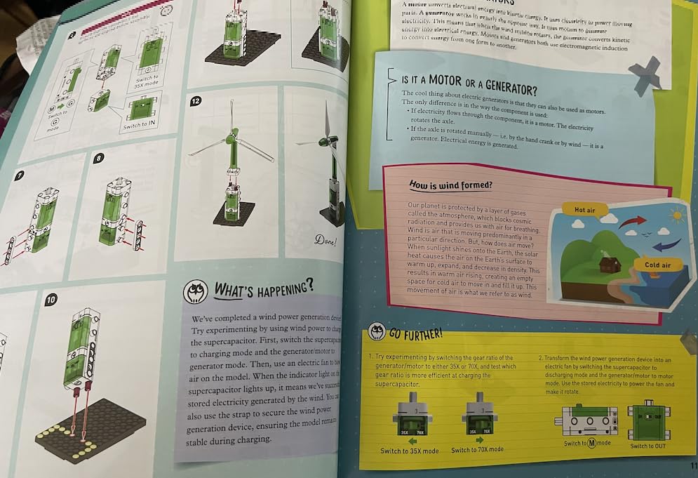 Thames & Kosmos Renewable Energy Lab STEM Experiment Kit, Hands-on Projects & Curriculum for Home & School Use, NGSS-Aligned, Build Models to Explore Clean Energy Generation & Consumption, Ages 8-18+ customer photo 2