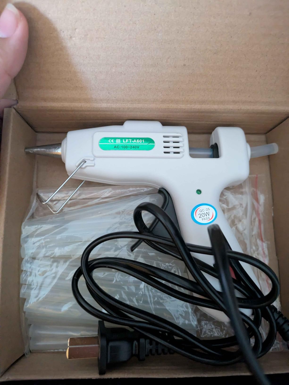 Mini Hot Glue Gun Kit with 30 Glue Sticks - Fast Preheating Hot Melt Gun, High Temp for School Crafts DIY Arts and Quick Home Repairs(White) customer photo 1
