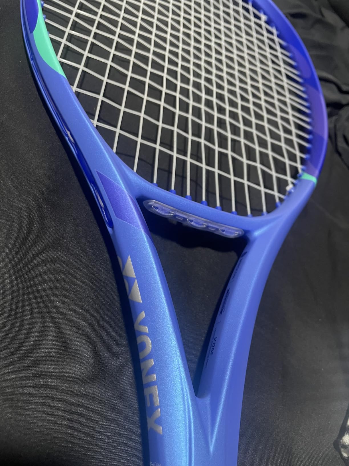 Unisex EZONE 100 Blast Blue Racquet | Powerful 16x19 Strings Arm-Friendly Graphite Racket for Advanced Tennis Players customer photo 1