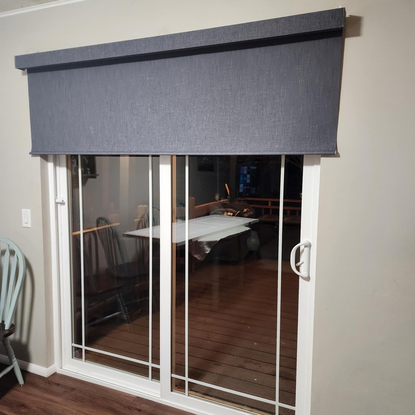 Yoolax Motorized Blinds with Remote, Blackout Smart Blinds Automatic Blinds for Windows, Electric Window Shades Compatible with Alexa Roller Window Shades with Valance customer photo 2