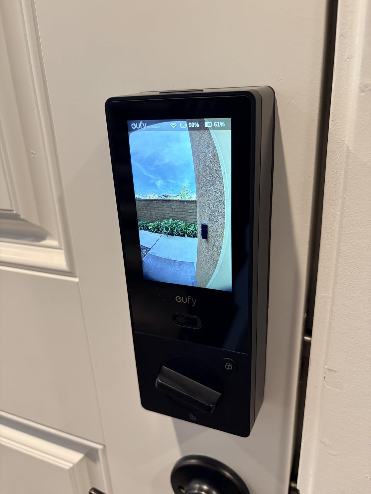 eufy Security Smart Lock FamiLock S3 Max with Palm Vein Recognition, Keyless Entry Door Lock for Front Door, Wi-Fi Keypad Deadbolt+ 2K HDR Doorbell Camera, ANSI/BHMA Grade 1, Rear Lock Video Screen customer photo 2