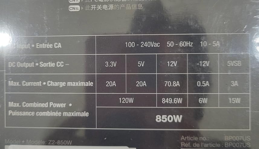 be quiet! Power Zone 2 1000W ATX 3.1 PSU customer photo 1