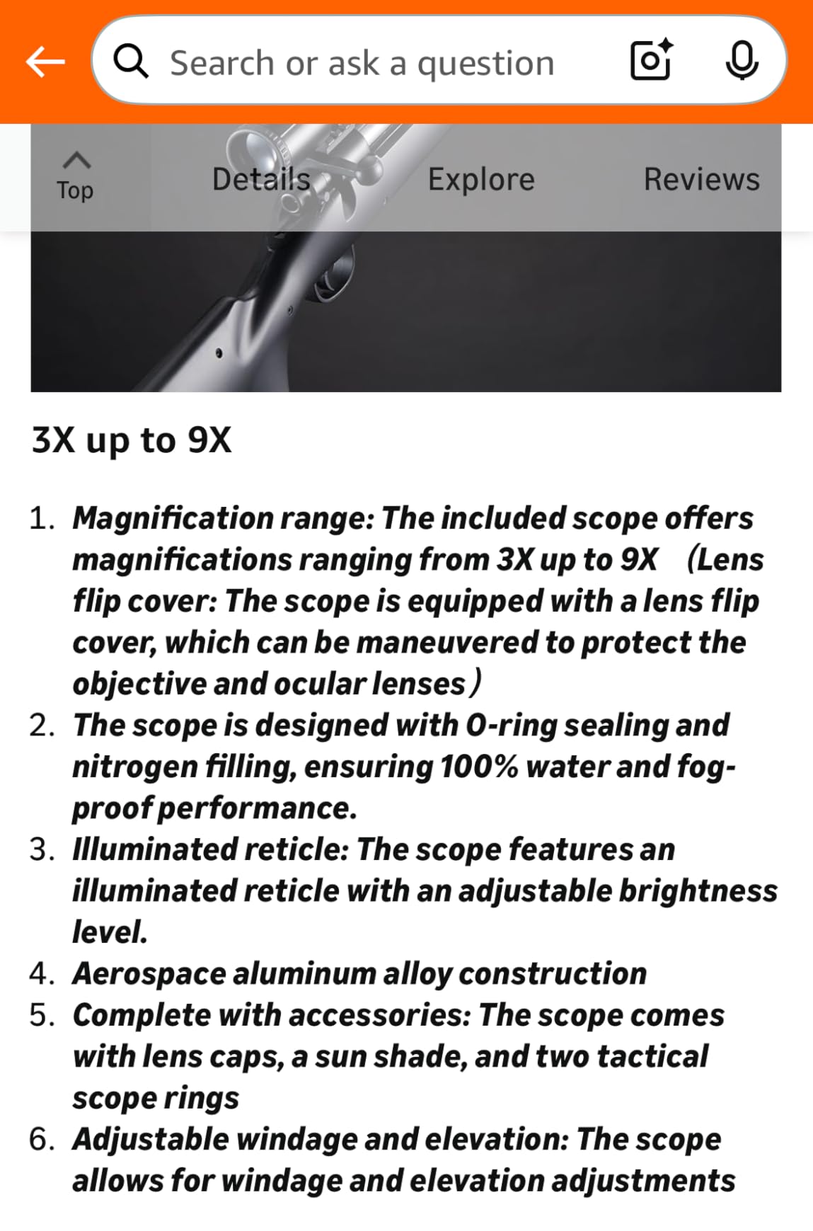 Aluminum-Steel M61 Airsoft Sniper Rifle with Adjustable Magnified Aluminum Scope - Bolt Action Powerful Spring Airsoft Gun for Extreme Power & Accurate Sniping with 0.20g 6mm BBS Ammo customer photo 3