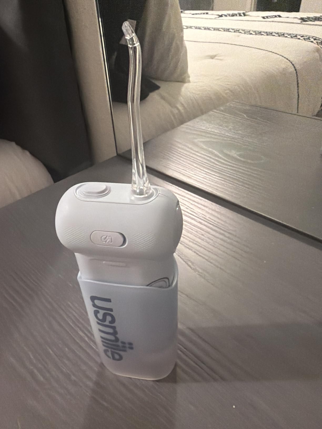 usmile C10 Portable Water Flosser for Travel - 95-Day Battery, 4 Modes, 360 Nozzle, 180ml Tank, IPX7 Waterproof, Dentist-Recommended for Braces, Implants & Sensitive Gums (Blue) customer photo 2