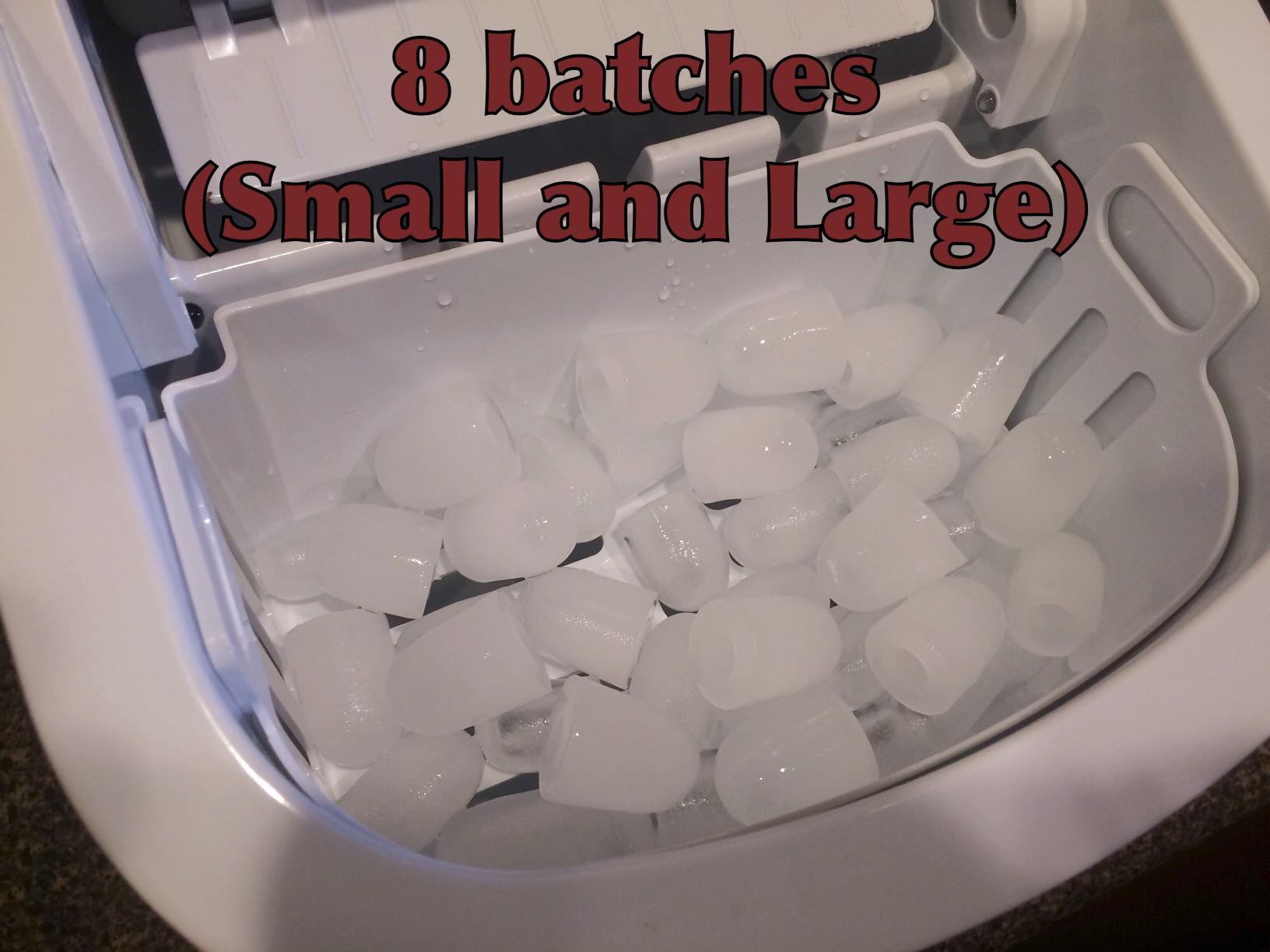 hOmeLabs Countertop Ice Maker - 9 Ice Cubes in Just 6 Minutes, 26lbs in 24Hrs, 2 Ice Sizes, Self-Cleaning, Includes Ice Scoop & 5 Ice Bags, Black Portable Ice Maker for Home/Kitchen/Bar/Dorm/RV customer photo 1