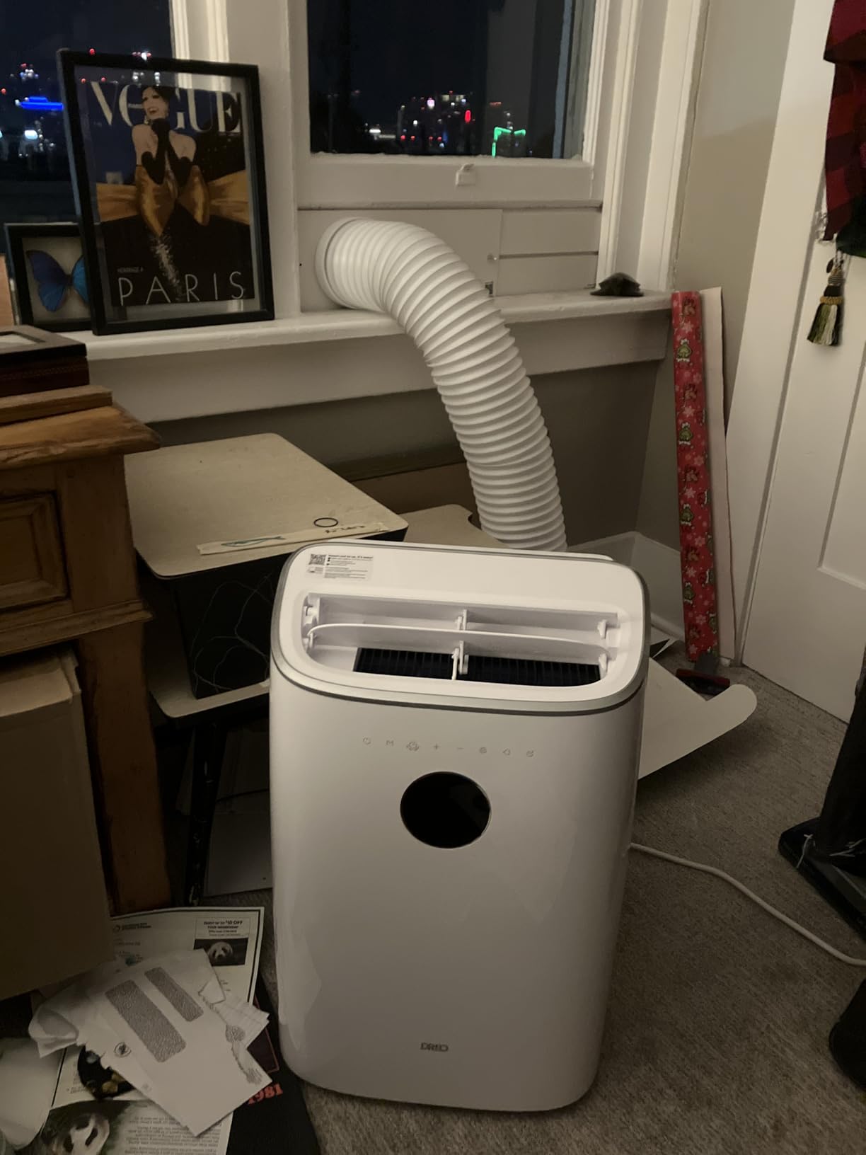 DREO Portable Air Conditioner 318S, 8000 BTU ASHRAE (5000 BTU DOE) Smart AC Unit for Bedroom with Drainage-free Cooling, Fan & Dehumidifier 3 in 1, APP/Voice/Remote, Quiet Standing AC for Room Indoors customer photo 1