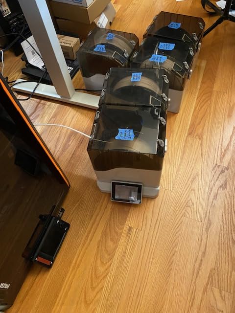 Chitu Systems E1 Filament Dryer 4 Spools, Auto-Humidity Hold, Independent Control with 2 Removable Chambers for Nylon, ABS, TPU, PETG, PLA 3D Printer Filament Drying, Compatible with AMS Lite customer photo 1