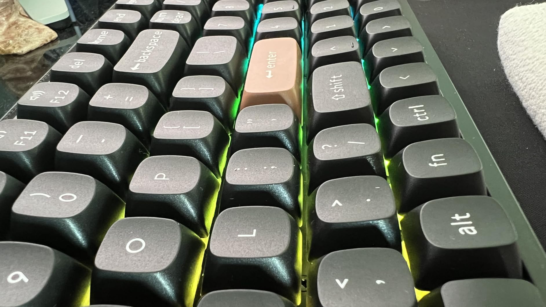 Keychron K4 HE - 96% Compact Hall Effect Wireless Mechanical Keyboard with Number Pad, Magnetic Switch, Rapid Trigger, Custom RGB, QMK/VIA, 2.4GHz/BT5.2/Wired, for Mac/Windows/Linux, Wood Frame, Black customer photo 2