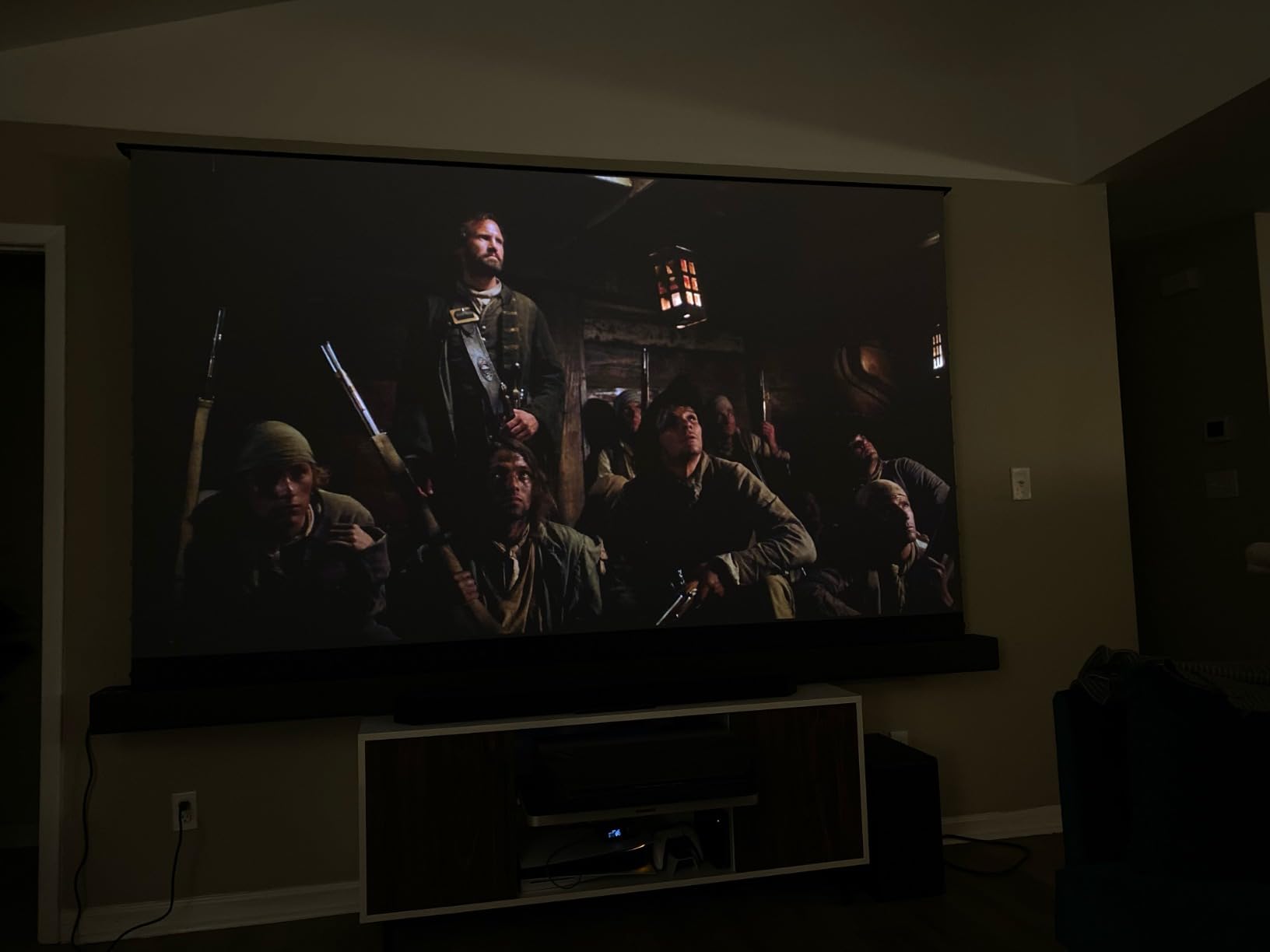 NexiGo Aurora Pro MKII, 4K Tri-Color Laser UST Projector, 30000:1 Contrast Ratio, Dynamic Iris & Laser Dimming, 0.21:1 Throw Ratio, Dolby Vision & Atmos, HDR10+, 3D, 4.2ms ~ 8ms Low Latency customer photo 1