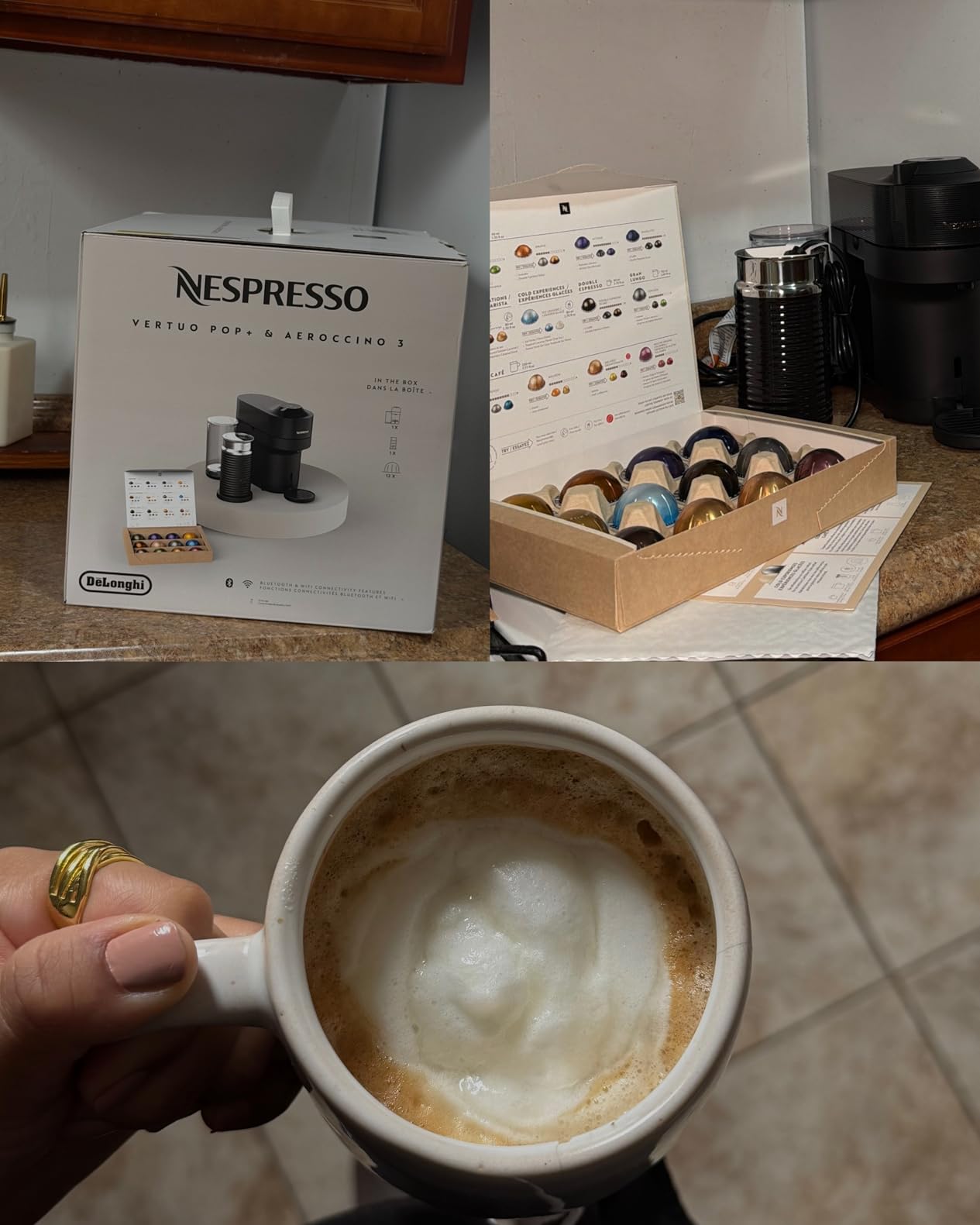 Limited-Edition Vertuo Pop+ Coffee and Espresso Maker by De'Longhi, Pastel Yellow customer photo 1