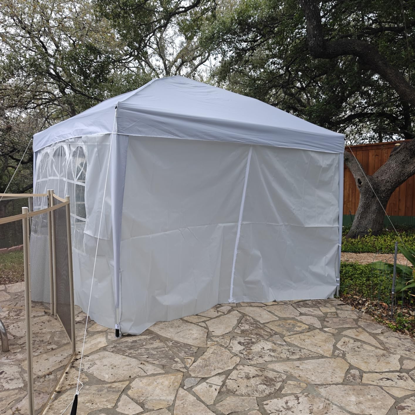 10x10 Pop Up Canopy with Sidewalls, Outdoor Instant Canopy Tent with Carry Bag for Commercial Events, Camping, Backyard Parties customer photo 2