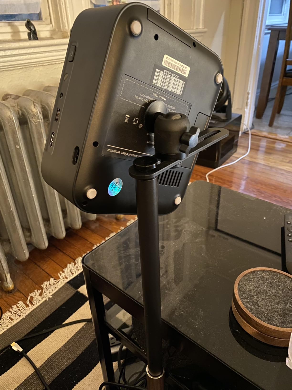 PUTORSEN Universal Projector Stand - Height Adjustable & 360° Rotatable Mount with 1/4
