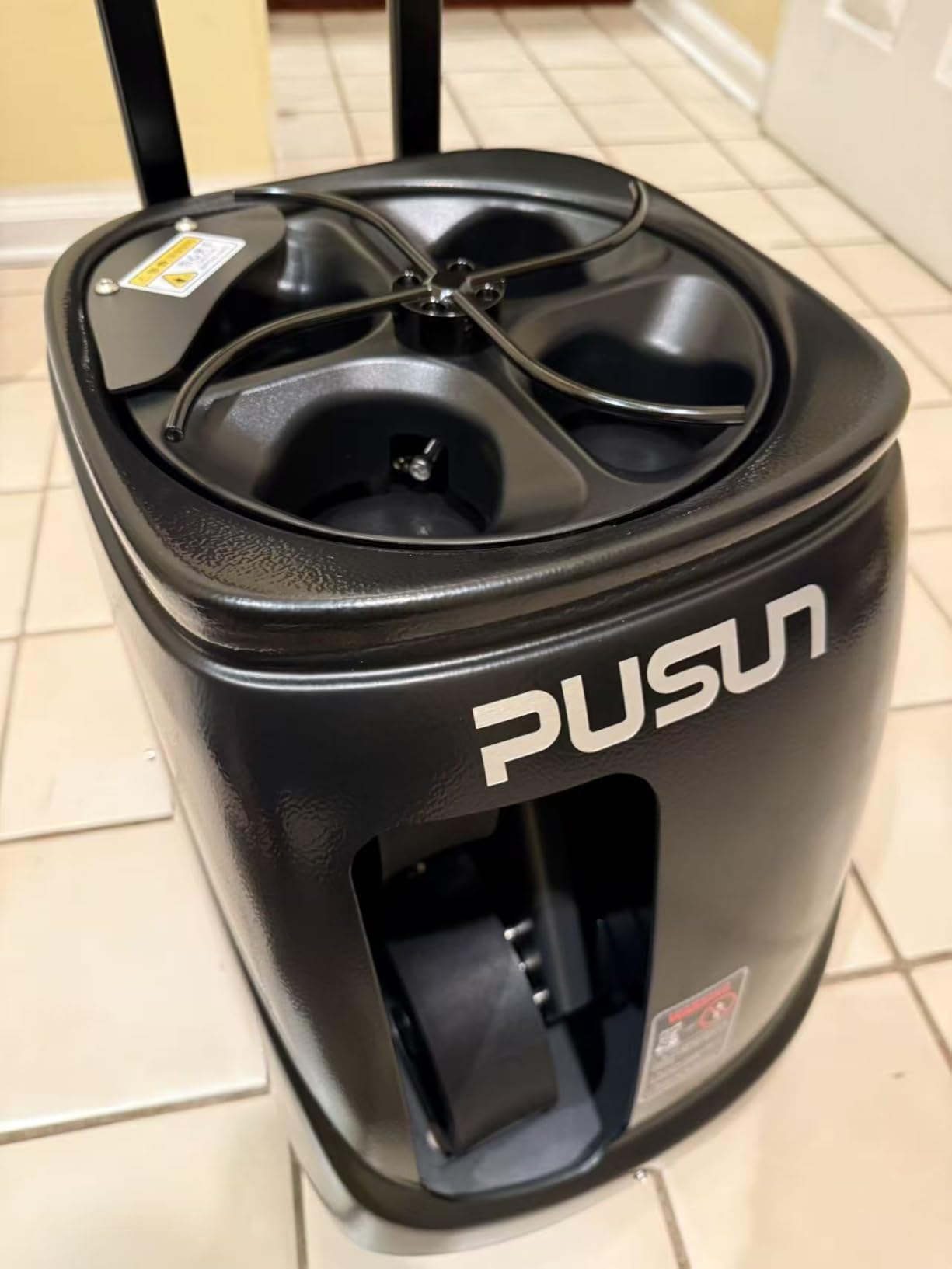 PUSUN PT-Smart Tennis Ball Machine: App Control with 12 Built-in Training Modes,6-Level Spin,28-Pt,75 MPH,32.6 lbs,100+ Ball,5H Battery, Portable, for Tennis/Padel,Training, Practice,Beginners to Pros customer photo 2