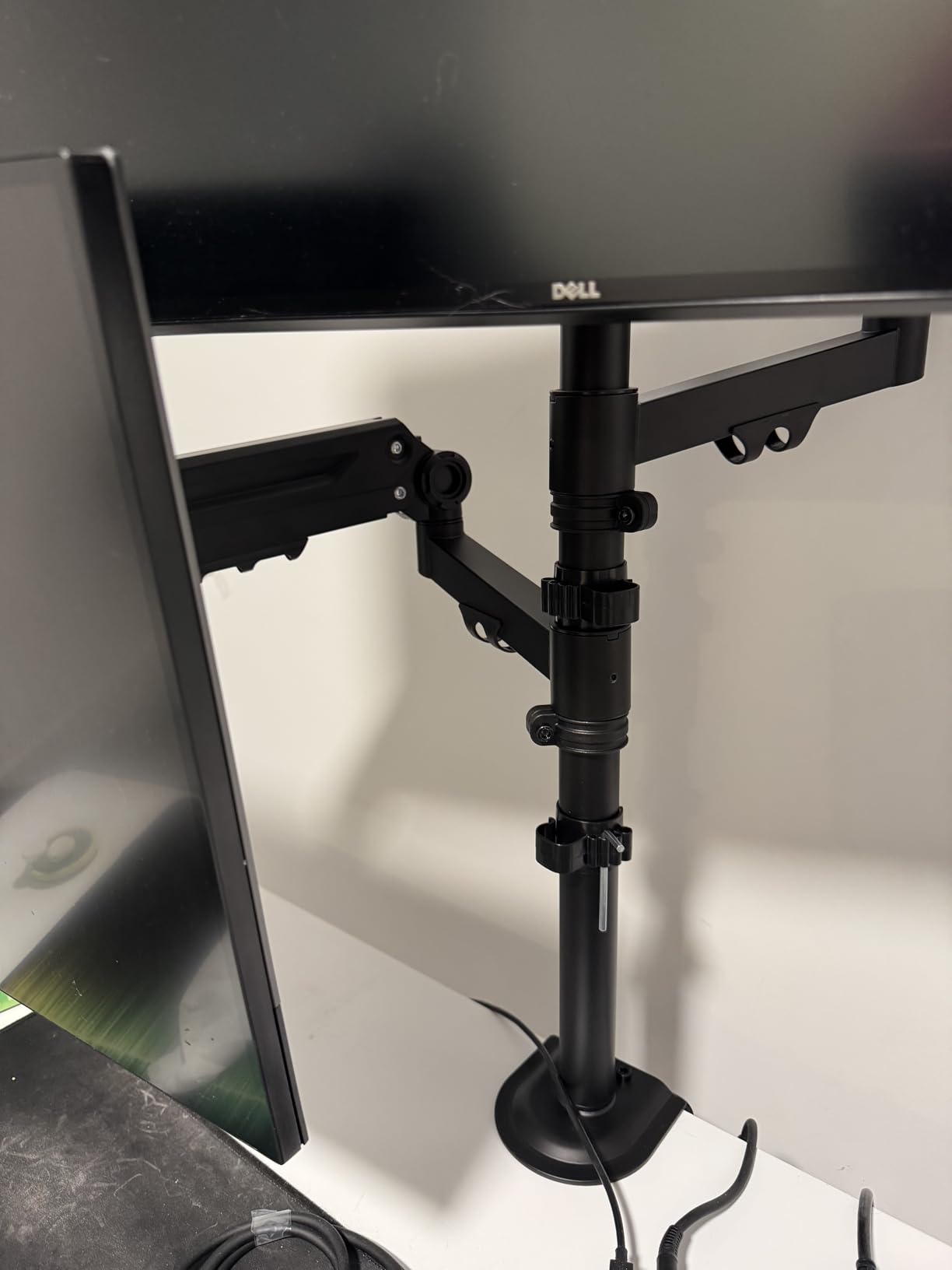 Stacked Monitor Mount - Extra Tall Vertical Monitors Stand for 17-40 Inch Screen, Fully Adjustable and Hold 26.4 lbs per Arm, VESA 75/100 mm customer photo 2