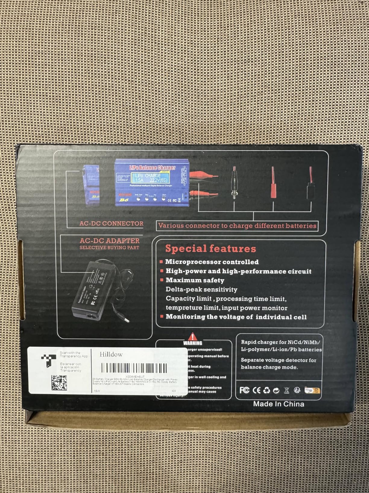 B6 Battery Charger 80W Mini Lipo Balance Charger/Discharger with Power Supply for LiPo/Li-ion/Life Battery(1-6s) NiMH/NiCd (1-15s) RC Car Charger XT60/JST/T Connectors customer photo 2