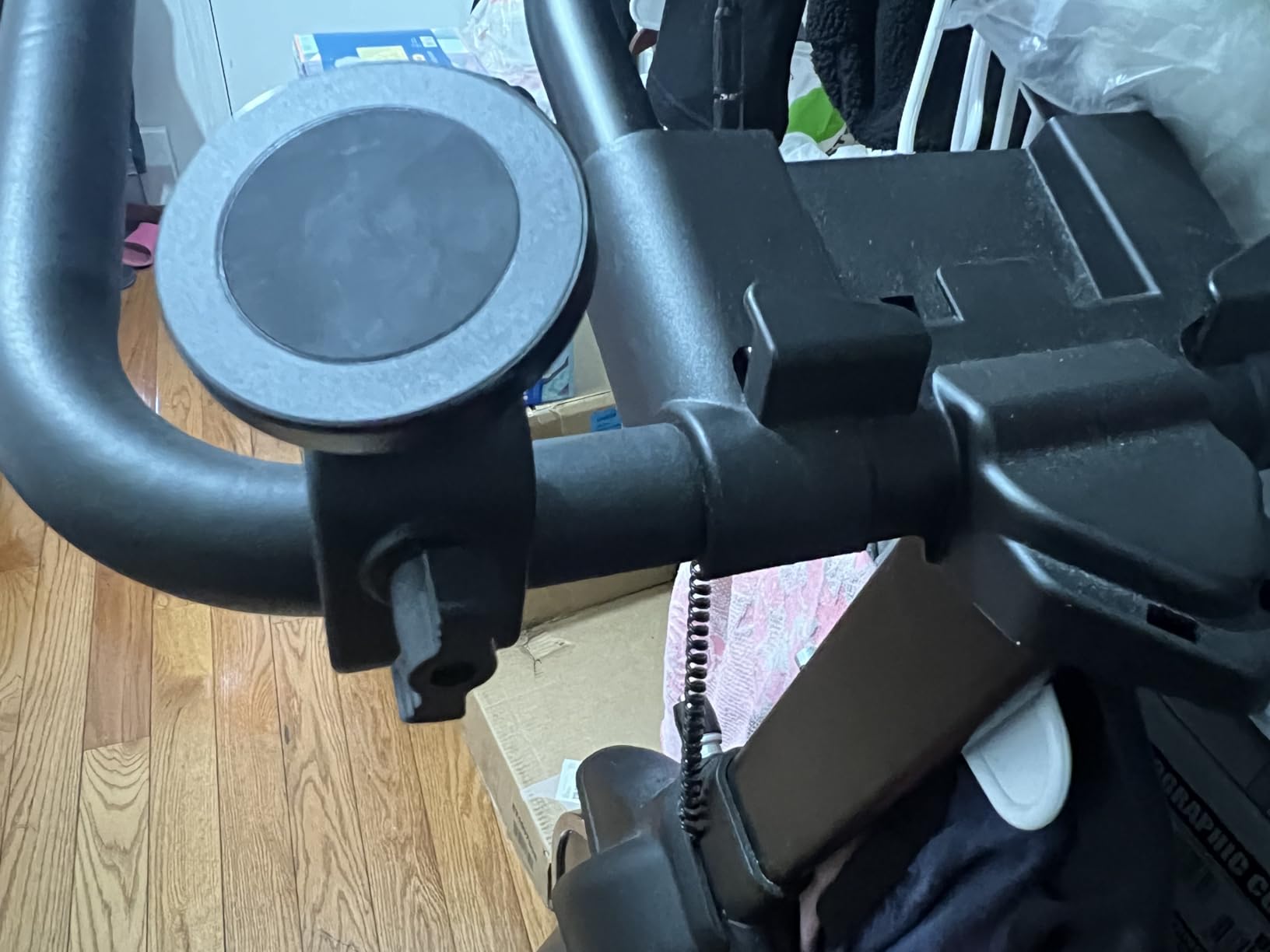 Magnetic Phone Holder Clamp Mount - 20 x N52 Strong Magnet Mount for Gym, Spin Bike (Fits Peloton), Treadmill, Stroller, Golf Cart, Shopping Cart - Compatible with Mag-Safe iPhone 12-17 Series customer photo 2