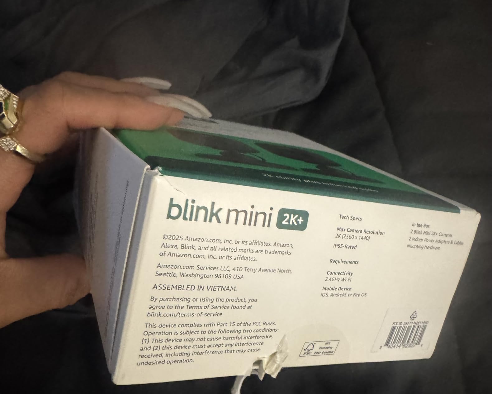 Blink Mini 2K+ (newest model) - Plug-in Home & Pet Indoor Security Camera with 2K video resolution, night vision, enhanced audio, motion detection - 1 camera (Black) customer photo 2
