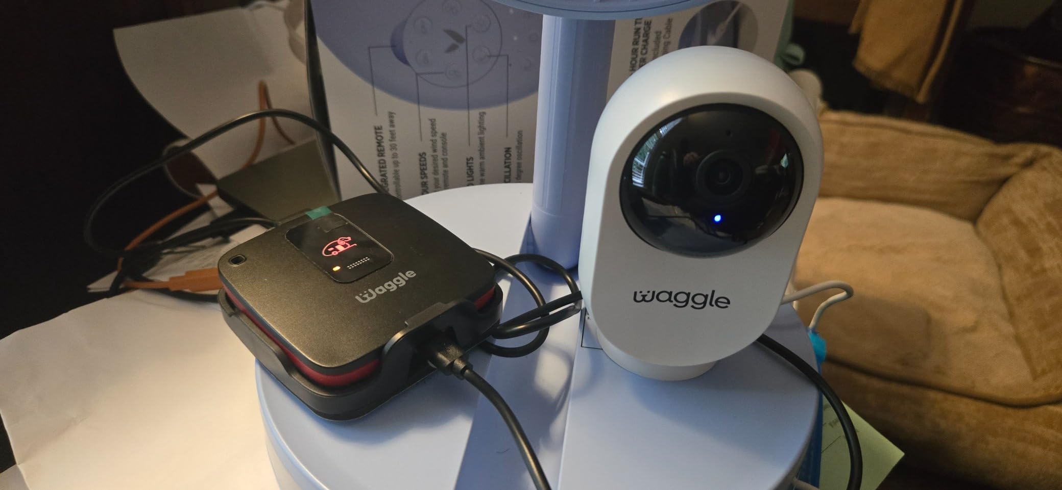 Waggle 4G LTE Cellular Security Camera, 2K HD Pet Monitor, 300deg Pan, No WiFi, 9000mAh Battery, Night Vision, 2-Way Talk & Siren Alarm- RVs/Camping/Travel/Indoor & Outdoor - Subscription Required customer photo 1