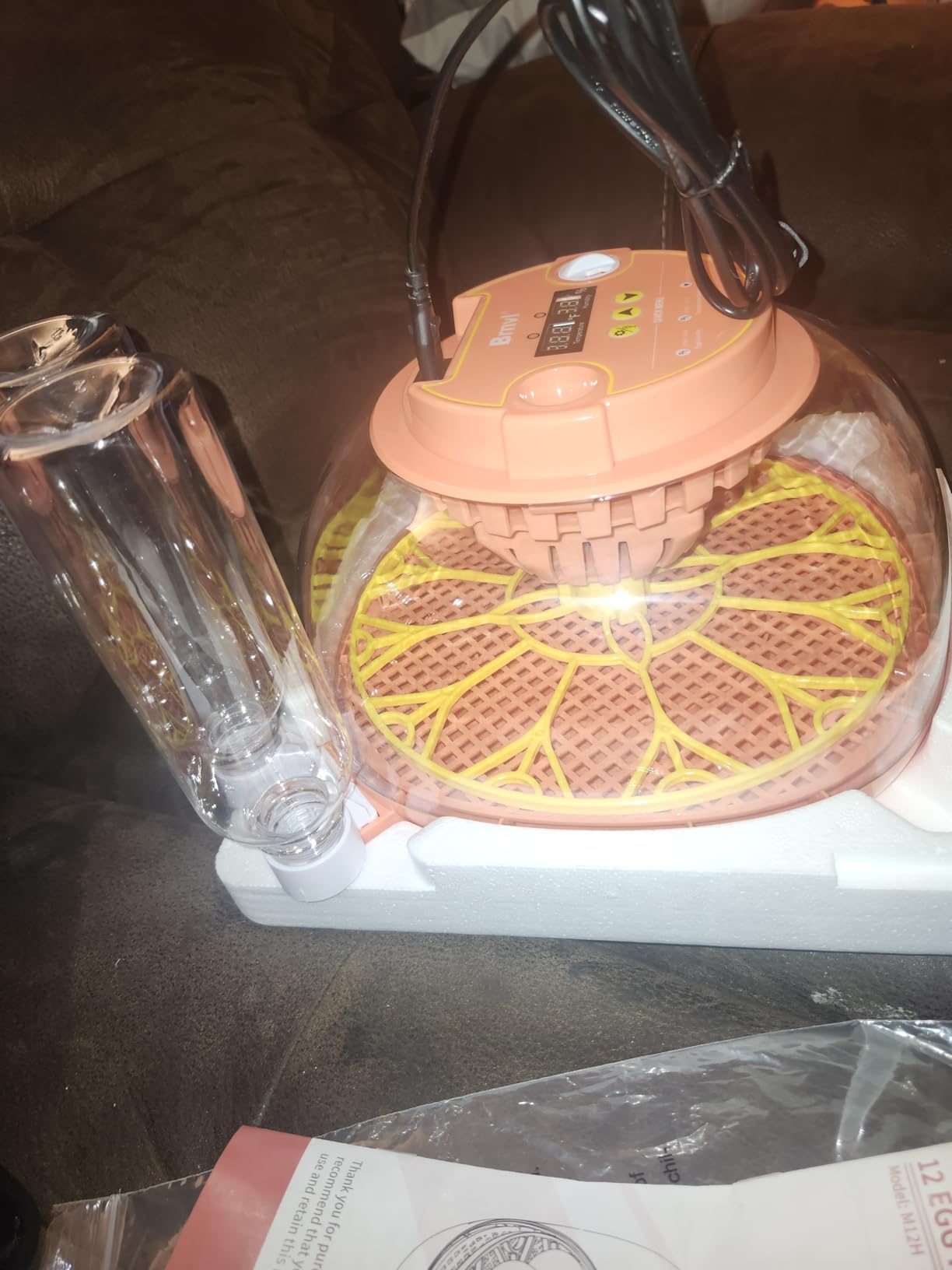 12 Egg Incubator for Hatching Eggs, Smart Temperature and Humidity Control, Automatic Egg Turning, Incubator for Hatching Chicken, Quail, Duck Eggs, 360° Clear View for Home, Classroom, Farm customer photo 2