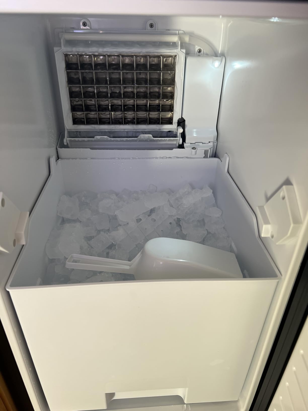 Commercial Under Counter Ice Maker Machine, 100Lbs/Day with 24lbs Storage, Built-in Freestanding Ice Maker, Auto-Cleaning, 24H Timer, for Commercial & Home Use customer photo 2